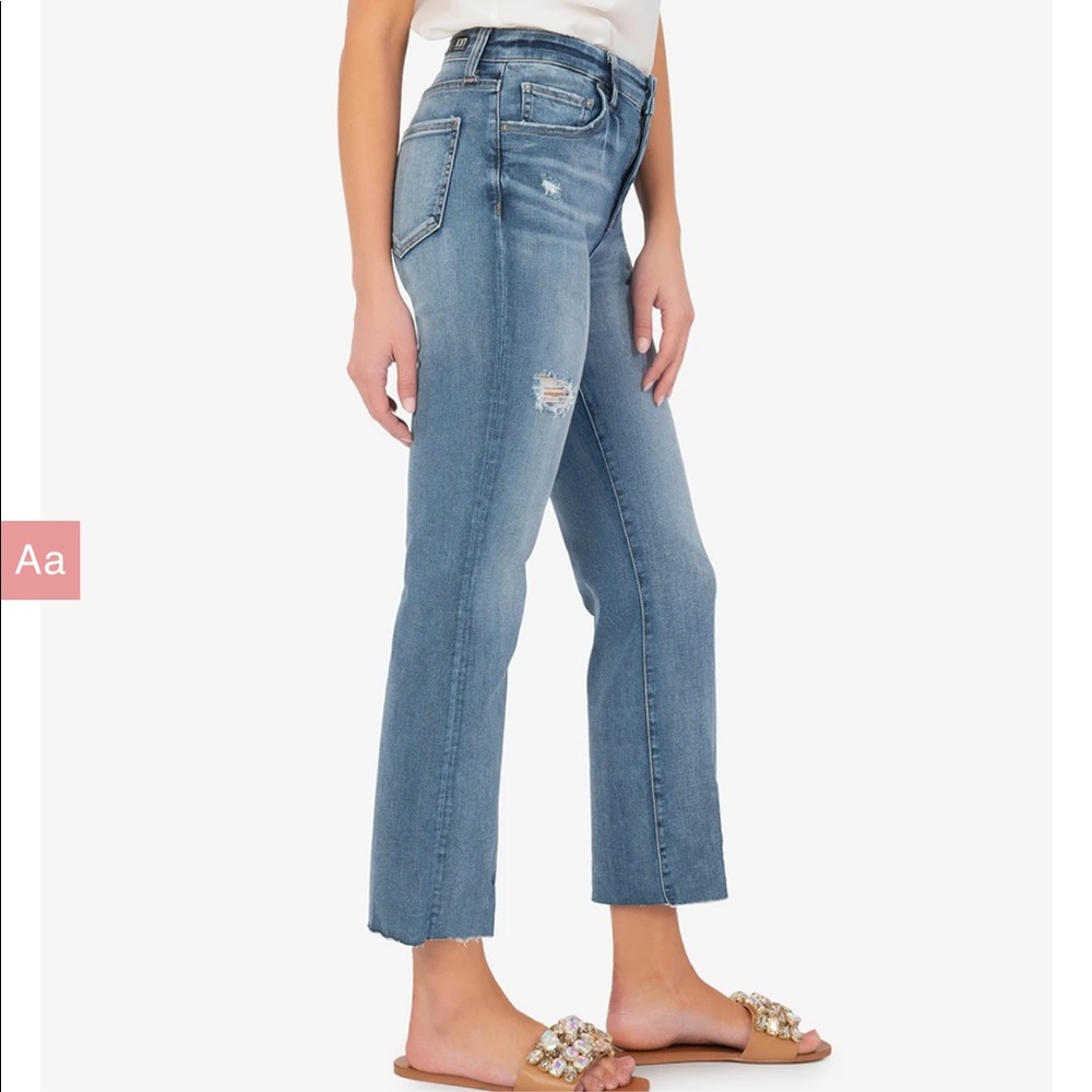 KELSEY HIGH RISE ANKLE FLARE (METHOD WASH)